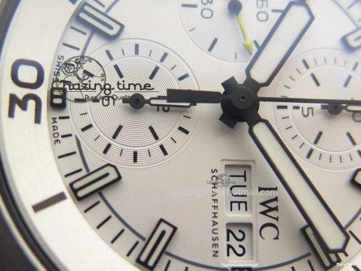 MIROTIME 0323 Versatile Aquatimer Chrono IW376803 V6F 1:1 Best Edition White Dial On SS Bracelet A 7359